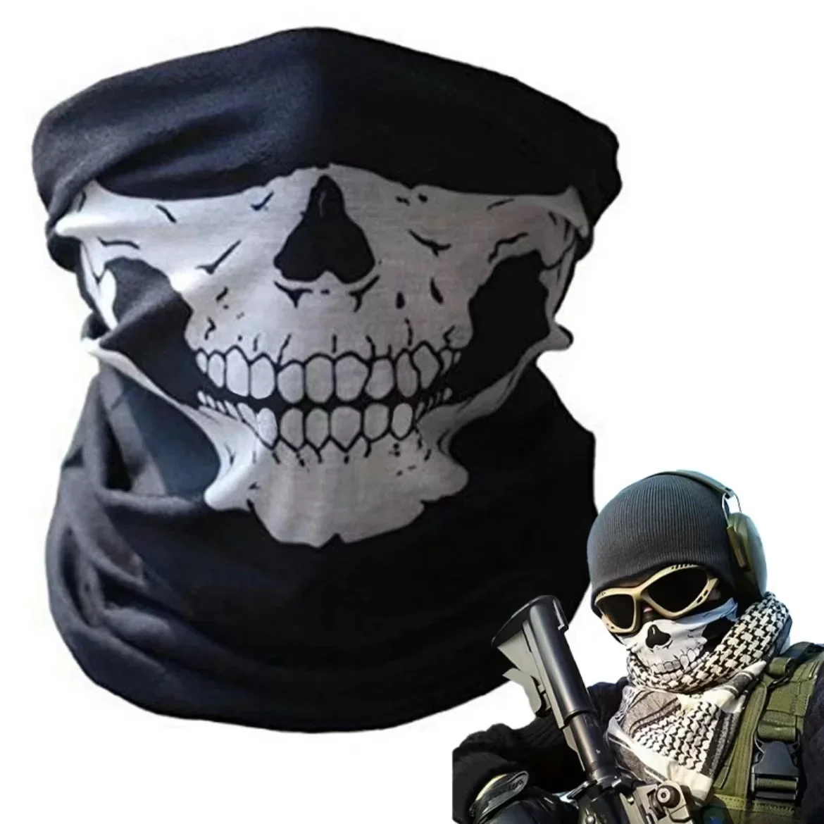 Balaclava Ski Mask - Kominiarka Czaszka Męska Maska Narciarska Czapka