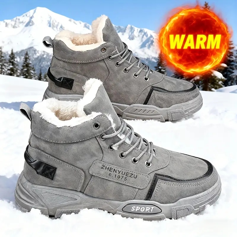 Waterproof Winter Boot - Męskie jesienno-zimowe buty śniegowce za kostkę,