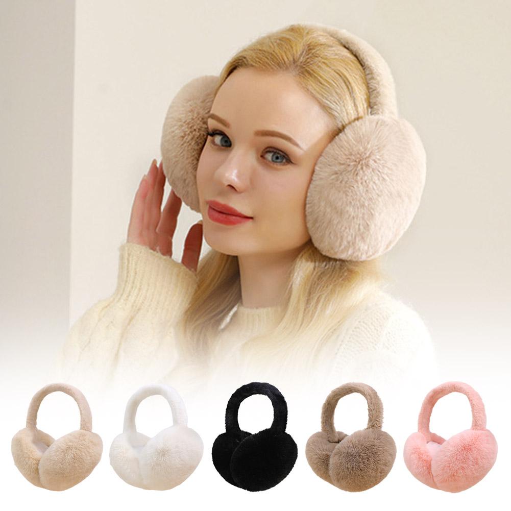 Earmuffs Foldable - Modne zimowe ciepłe nauszniki, puszyste nauszniki