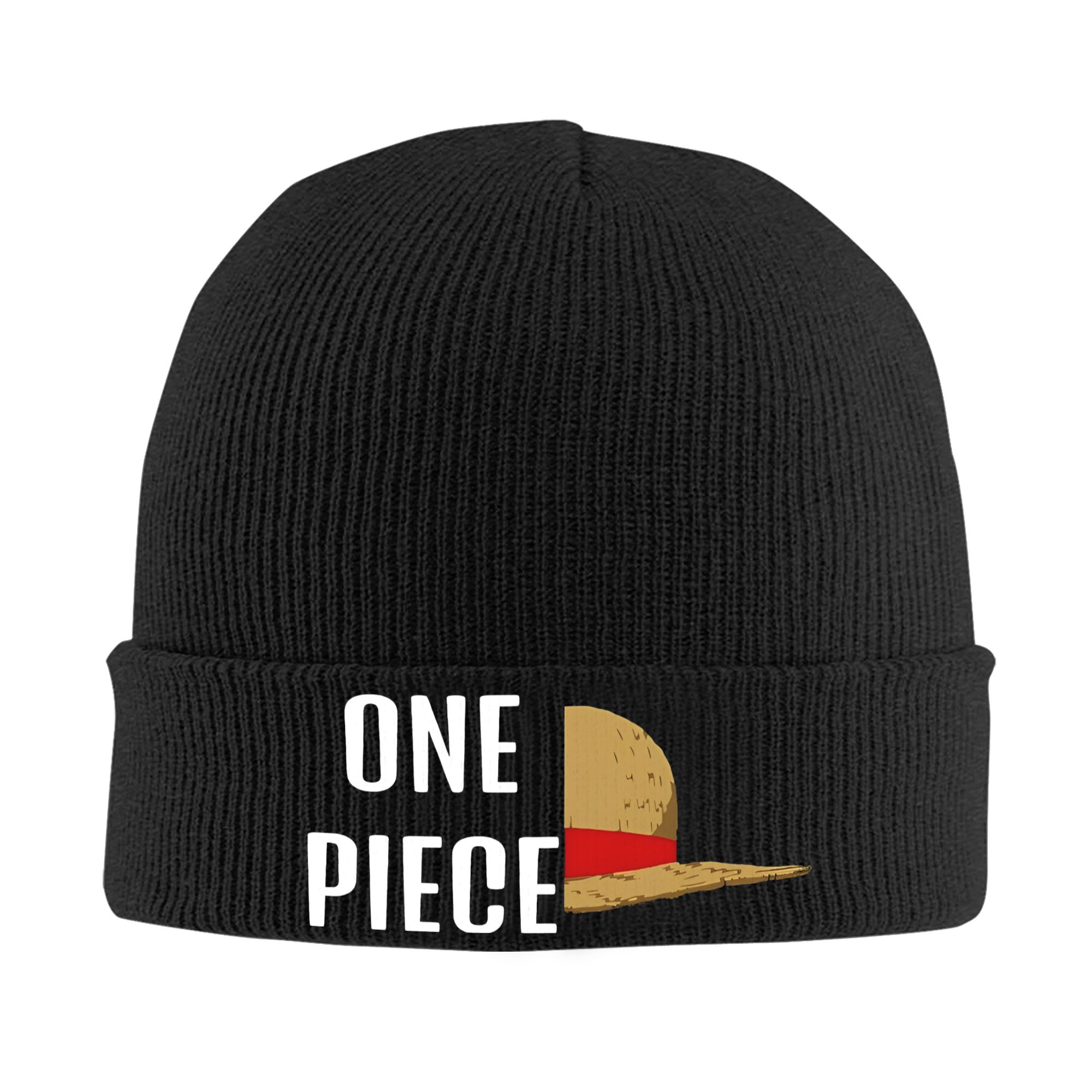 Knit Beanie Hat Warm - Czapka Dzianinowa One Piece Luffy dla