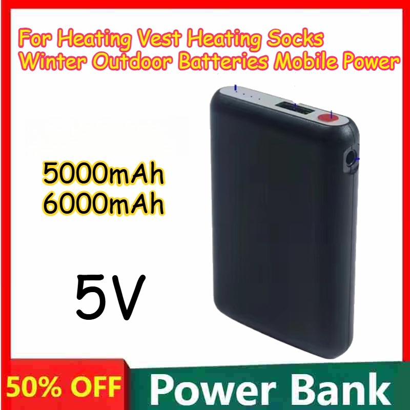 Heated Vest Battery - Akumulatory 5000mAh 6000mAh 5V do kamizelek