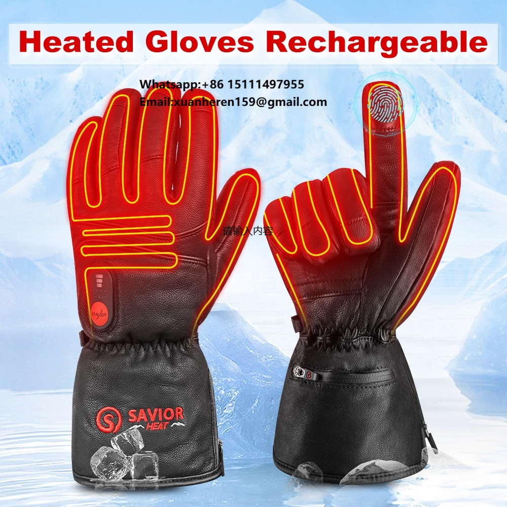 Hand Warmer Electric - Podgrzewane skórzane rękawice męskie damskie zimowe