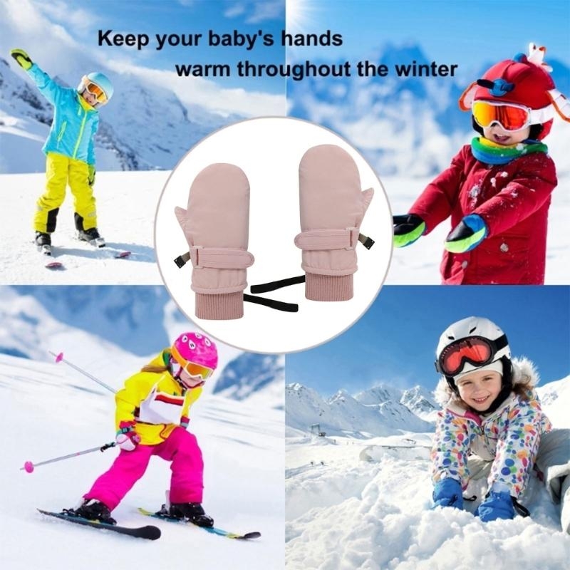 Snow Glove Insulated - J15U Ciepłe dziecięce zimowe rękawiczki narciarskie
