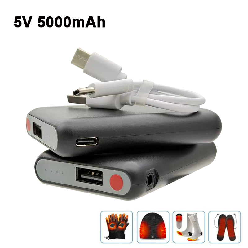 Heated Vest Battery - Akumulator 5V 5000mAh USB-C do ładowania,