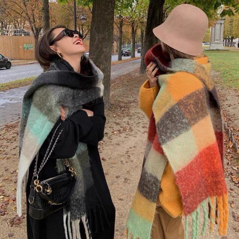 Cashmere Pashmina Wrap - NOWY Luksusowy Zimowy Gruby Ciepły Szalik