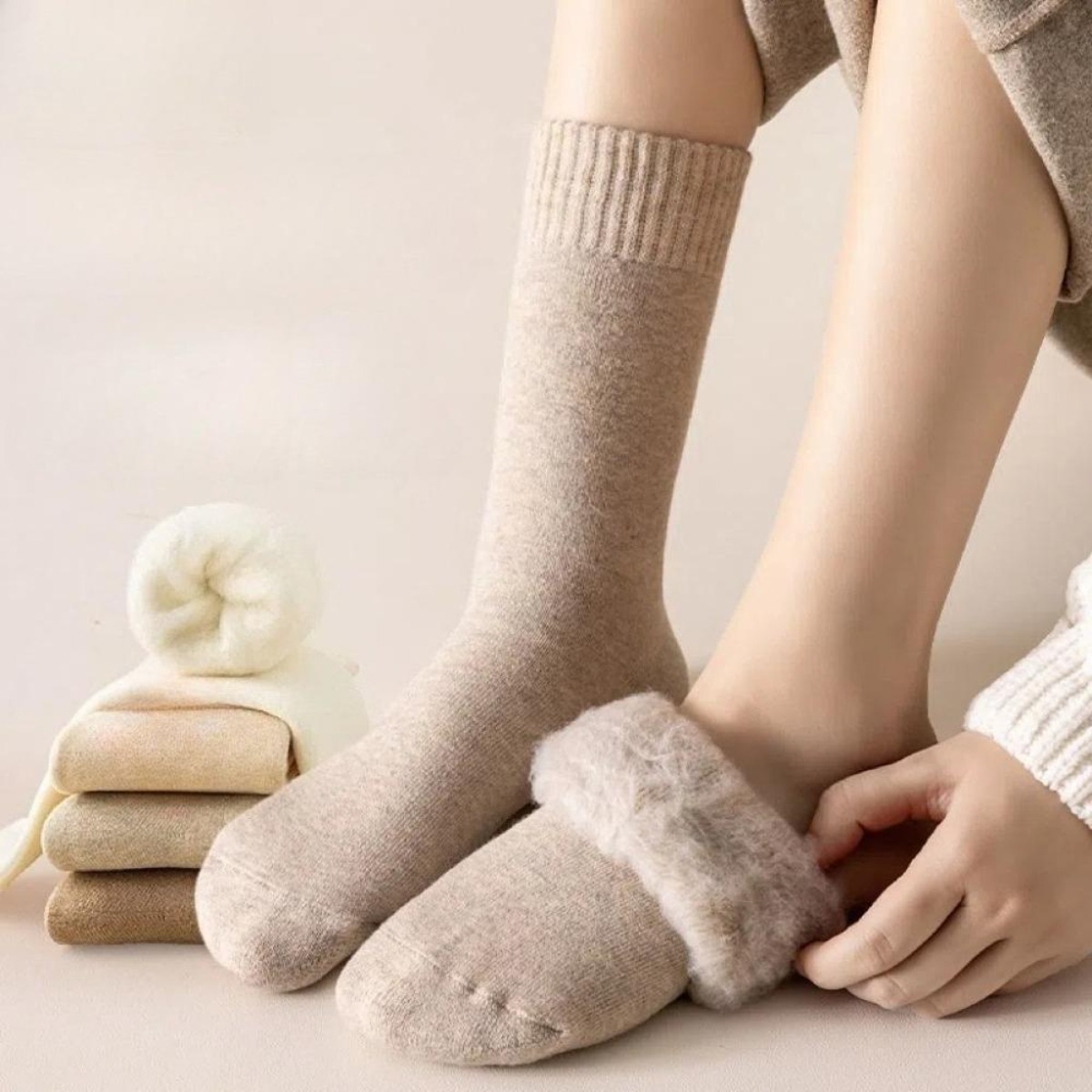 Thermal Sock Wool - 1 Para Zimowych Ciepłych Skarpet Termicznych