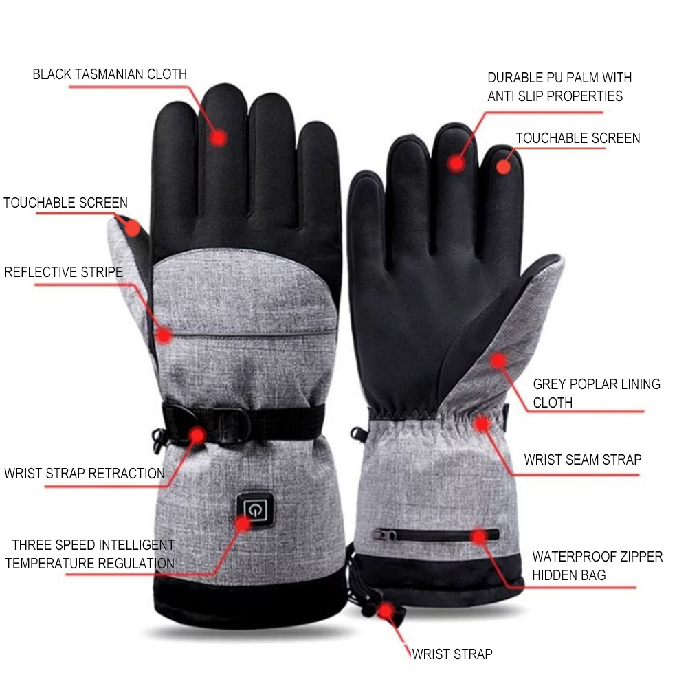 Hand Warmer Electric - 1 Para Elektrycznych Rękawic Grzewczych na