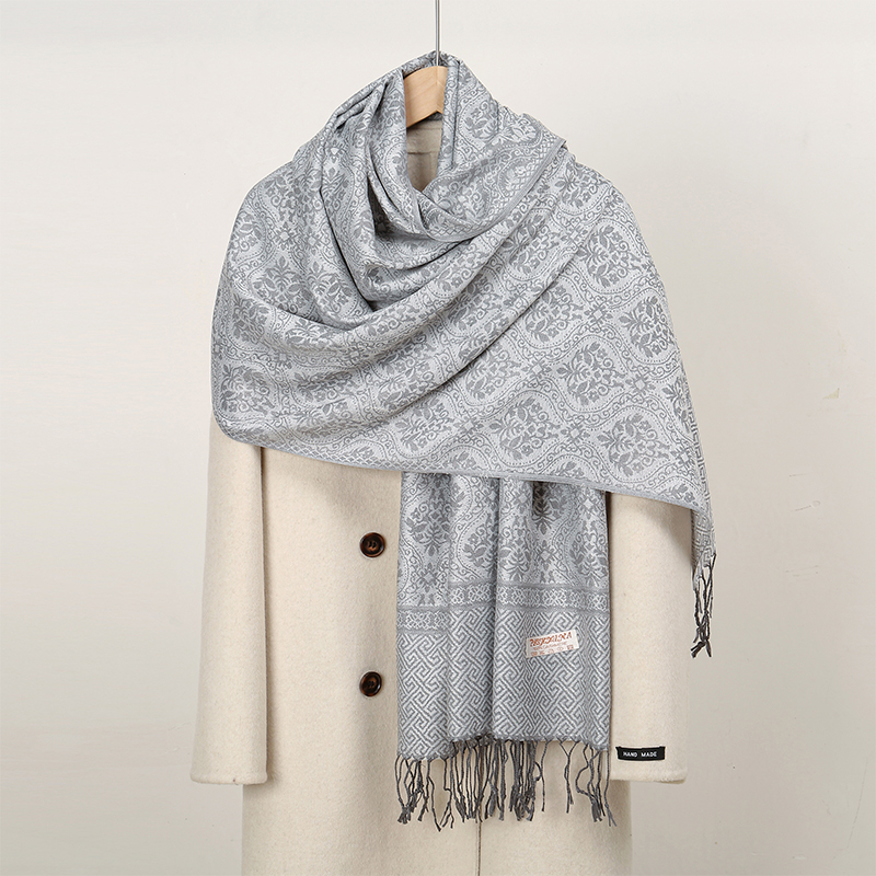 Cashmere Pashmina Wrap - 2024 Luksusowy gruby szalik kaszmirowy dla