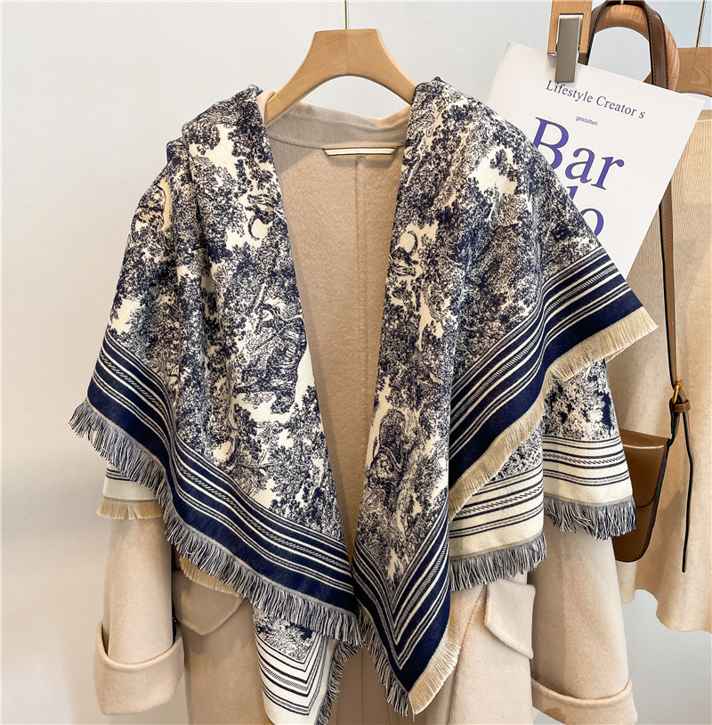Cashmere Pashmina Wrap - Luksusowy szalik damski mieszanka kaszmiru Bufanda