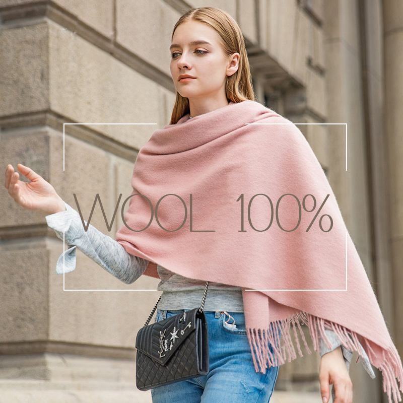 Shawl Wrap Winter - Wełniany szalik zimowy Moda damska Szal