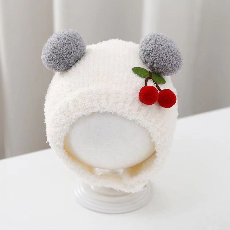 Knit Beanie Hat Warm - Zimowa Ciepła Czapka Niemowlęca Urocza Czapka