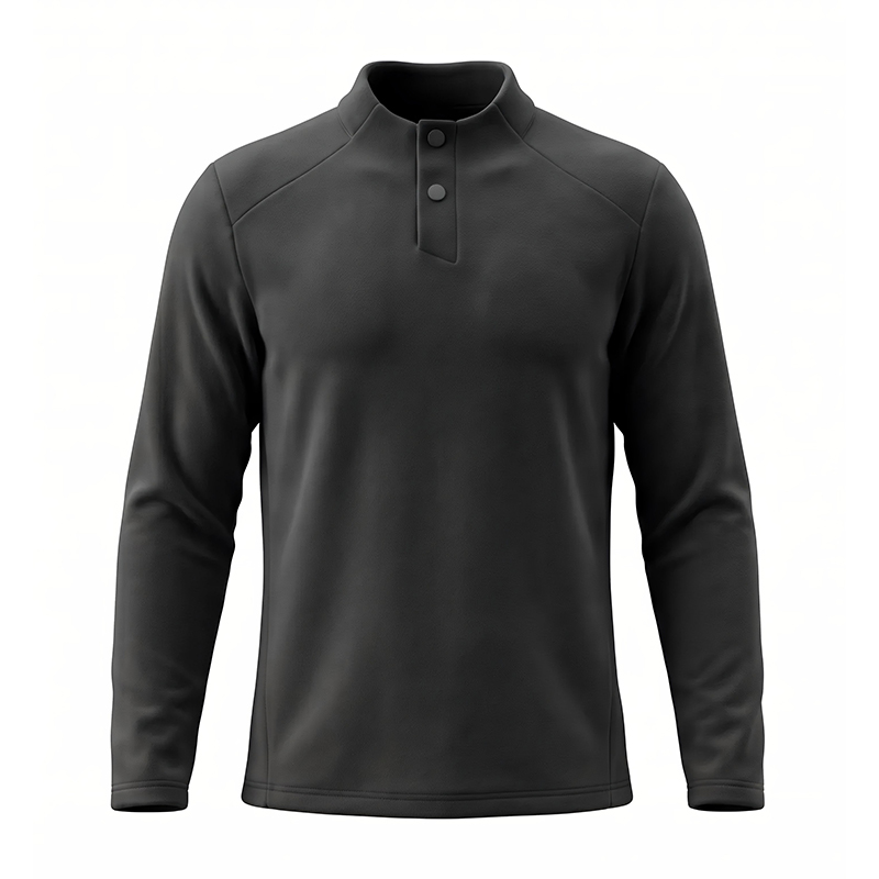 Flannel Shirt Lined - Męska koszulka Henley z długim rękawem,