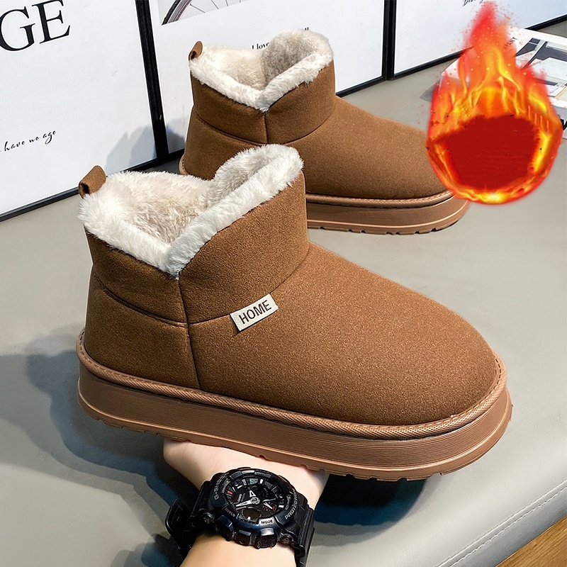 Waterproof Winter Boot - Popularne jesienno-zimowe ocieplane polarem buty śniegowce