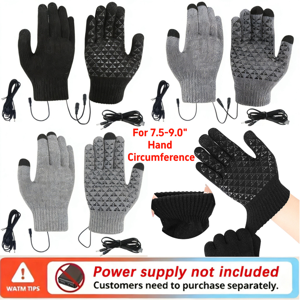 Touch Screen Gloves - 5-1 Pary Podgrzewanych Rękawic USB z