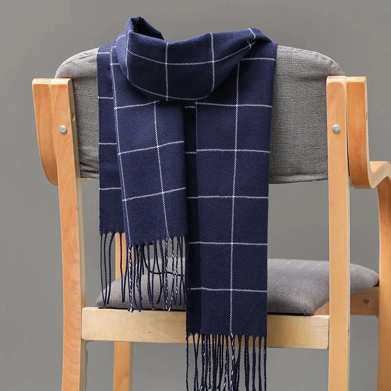 Wool Scarf Men - 2024 Nowy zimowy szalik męski Utrzymuj