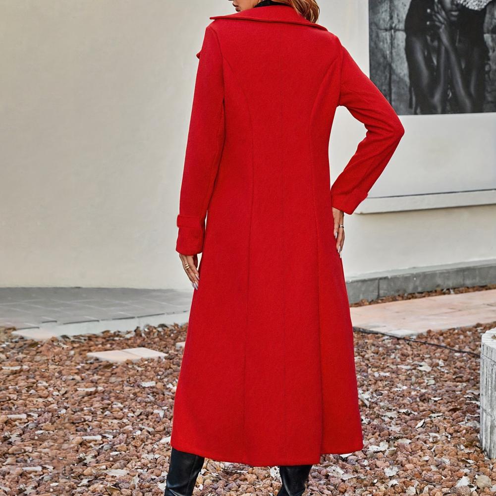 Długi wełniany płaszcz damski  – Wool Coat Peacoat recenzja i cena