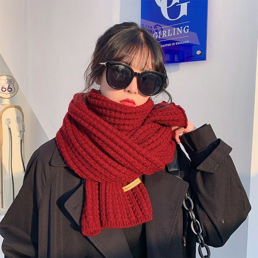 Gruby szal z dzianiny kabelowe – Wool Scarf Men recenzja i cena