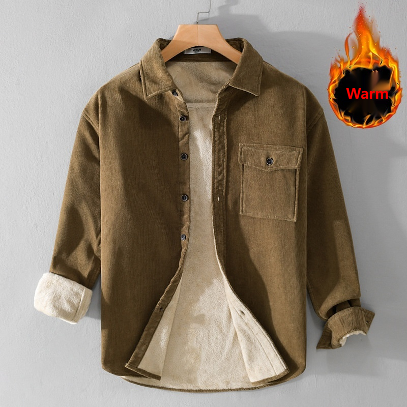 Męska koszula-kurtka z sztruks – Flannel Shirt Lined recenzja i cena
