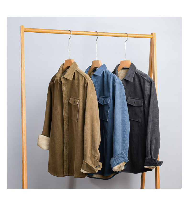 Męska koszula-kurtka z sztruks – Flannel Shirt Lined recenzja i cena