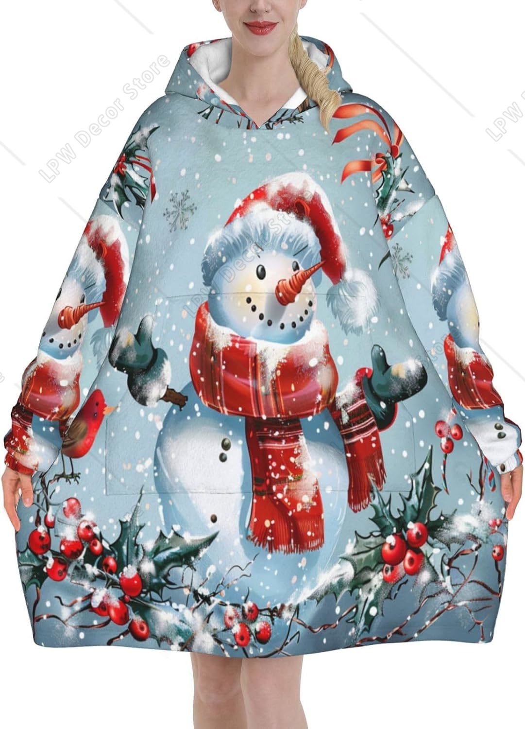 Świąteczny Koc z Kapturem w Ks – Sherpa Hoodie Fleece recenzja i cena