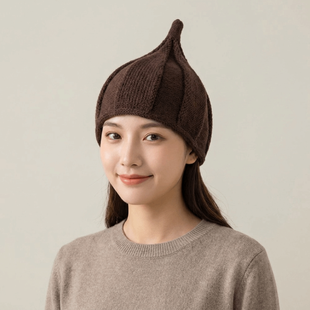 Prosta czapka beanie z dzianin – Knit Beanie Hat Warm recenzja i cena