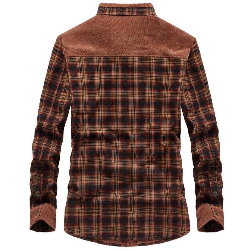 Męskie kurtki zimowe wiatroodp – Flannel Shirt Lined recenzja i cena