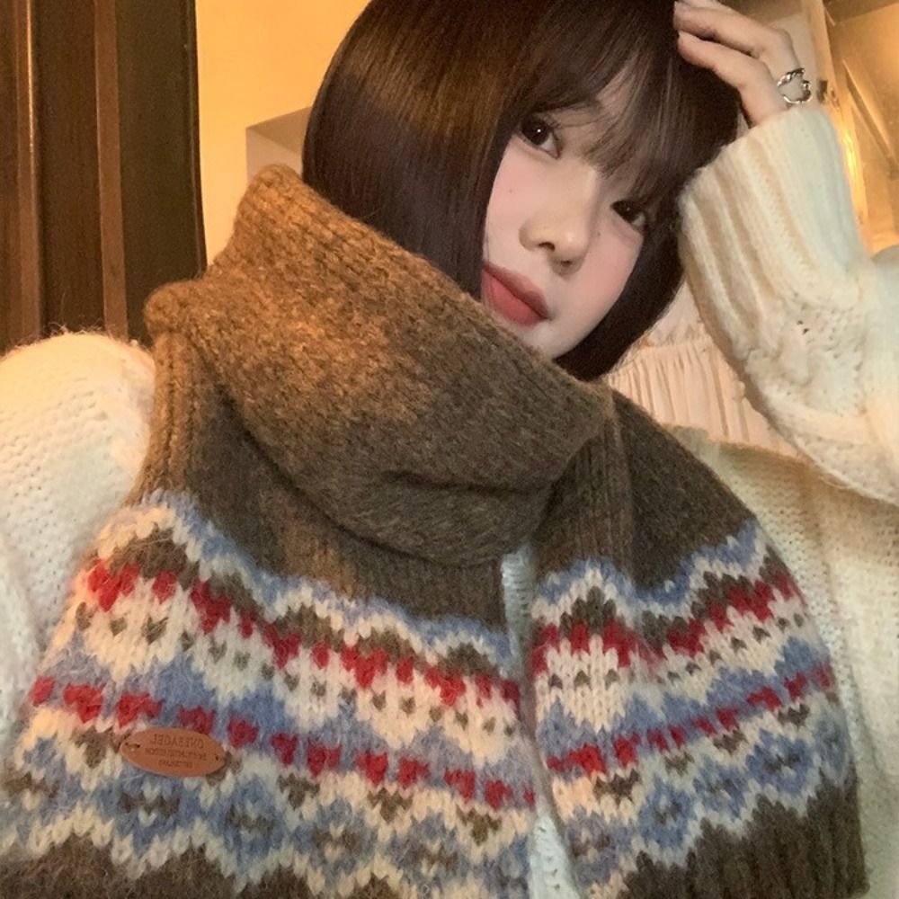 Klasyczny wełniany szal żakard – Wool Scarf Men recenzja i cena
