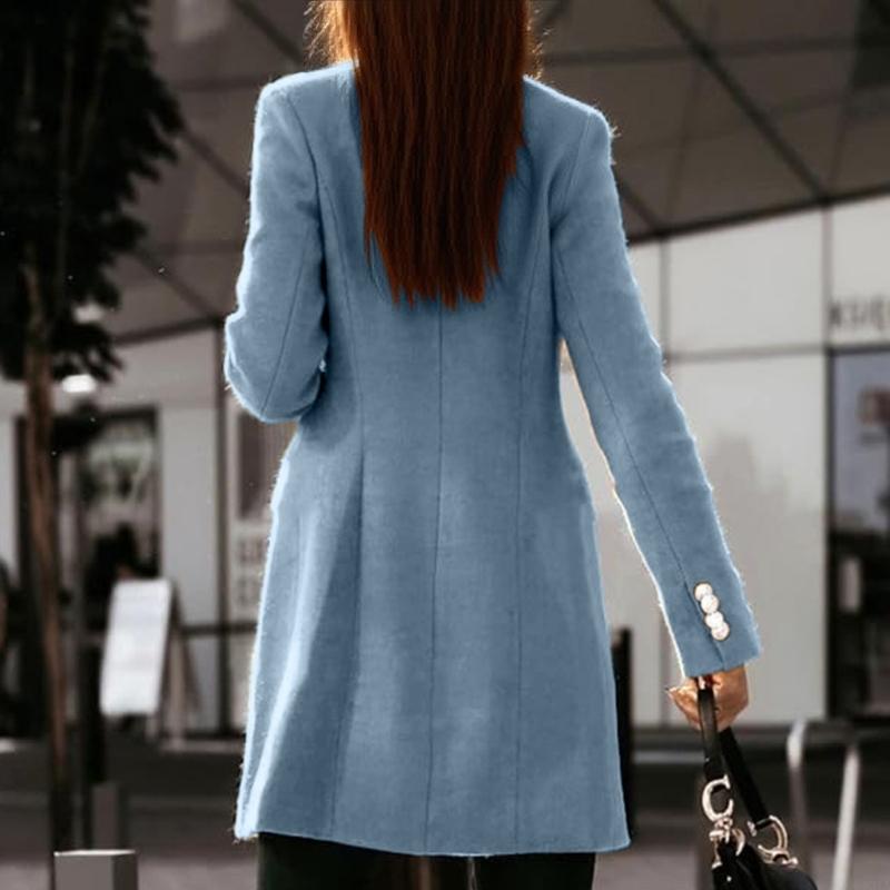 831A Damskie płaszcze wełniane – Wool Coat Peacoat recenzja i cena