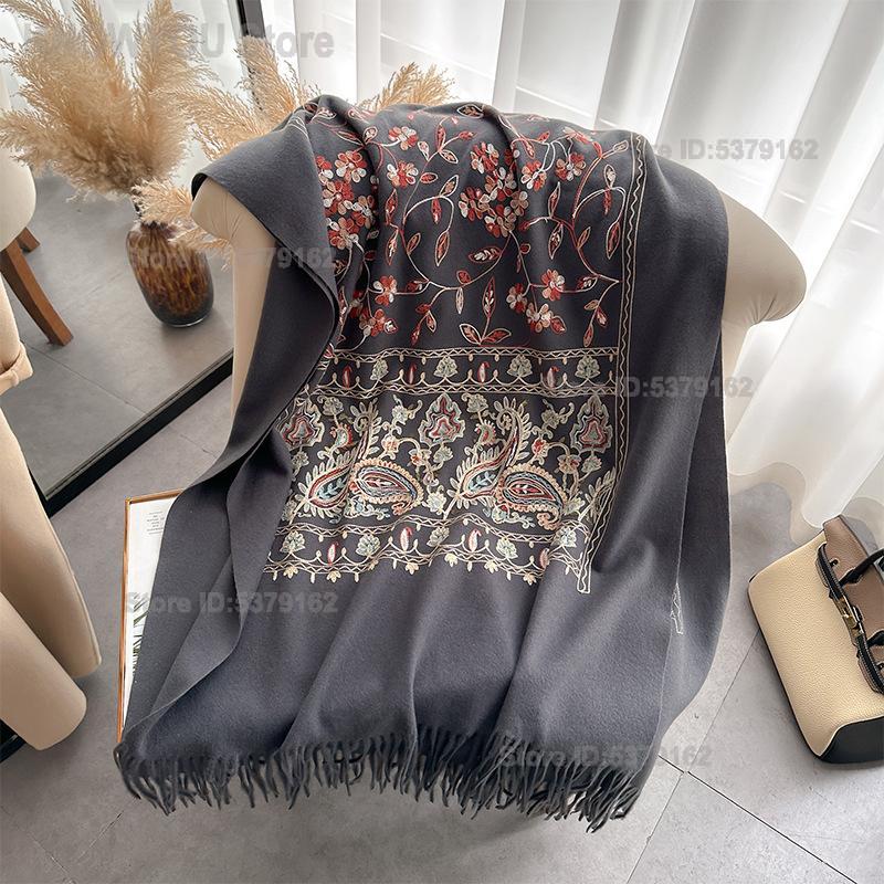 Damski etniczny ponczo-szal z  – Shawl Wrap Winter recenzja i cena