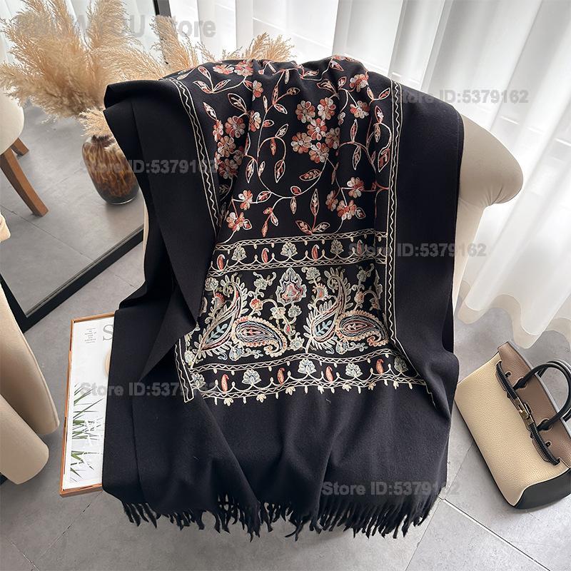 Damski etniczny ponczo-szal z  – Shawl Wrap Winter recenzja i cena