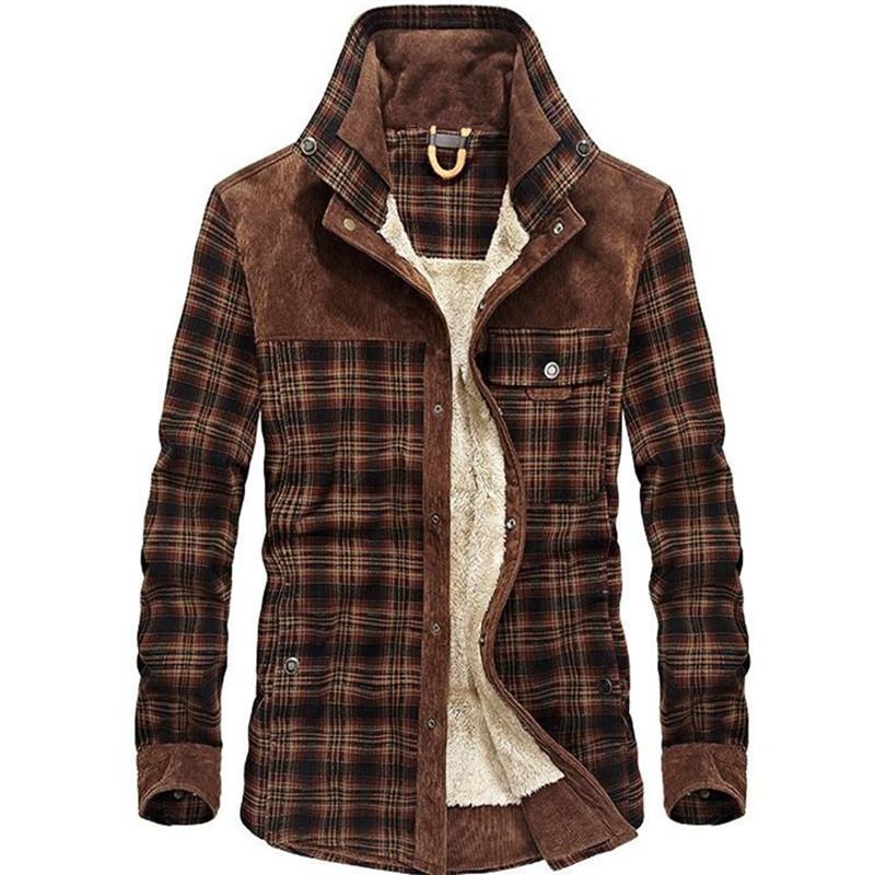 Męska koszula-kurtka w stylu v – Flannel Shirt Lined recenzja i cena