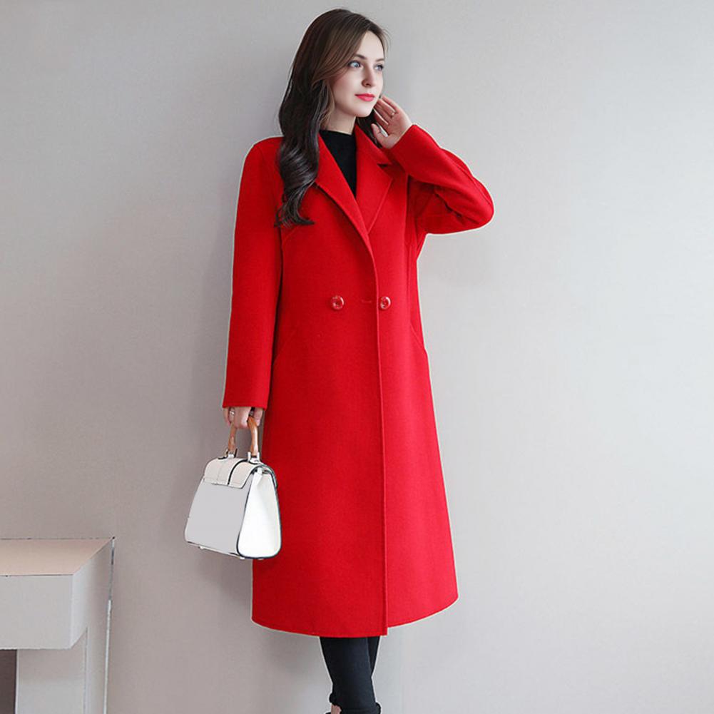 Damski płaszcz wełniany, damsk – Wool Coat Peacoat recenzja i cena