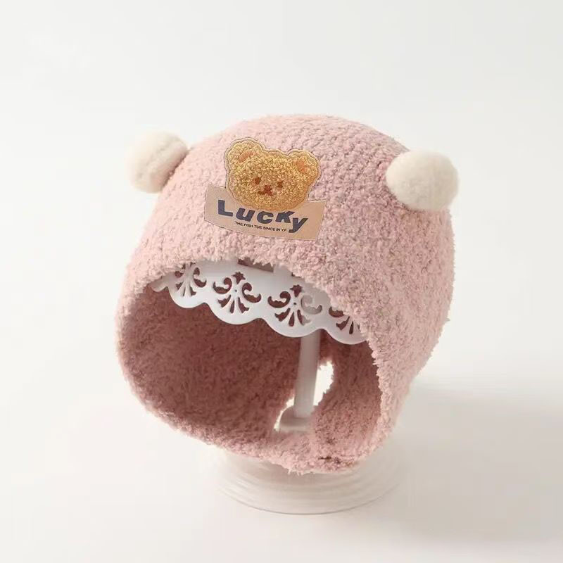Urocza czapka z uszkami misia  – Knit Beanie Hat Warm recenzja i cena