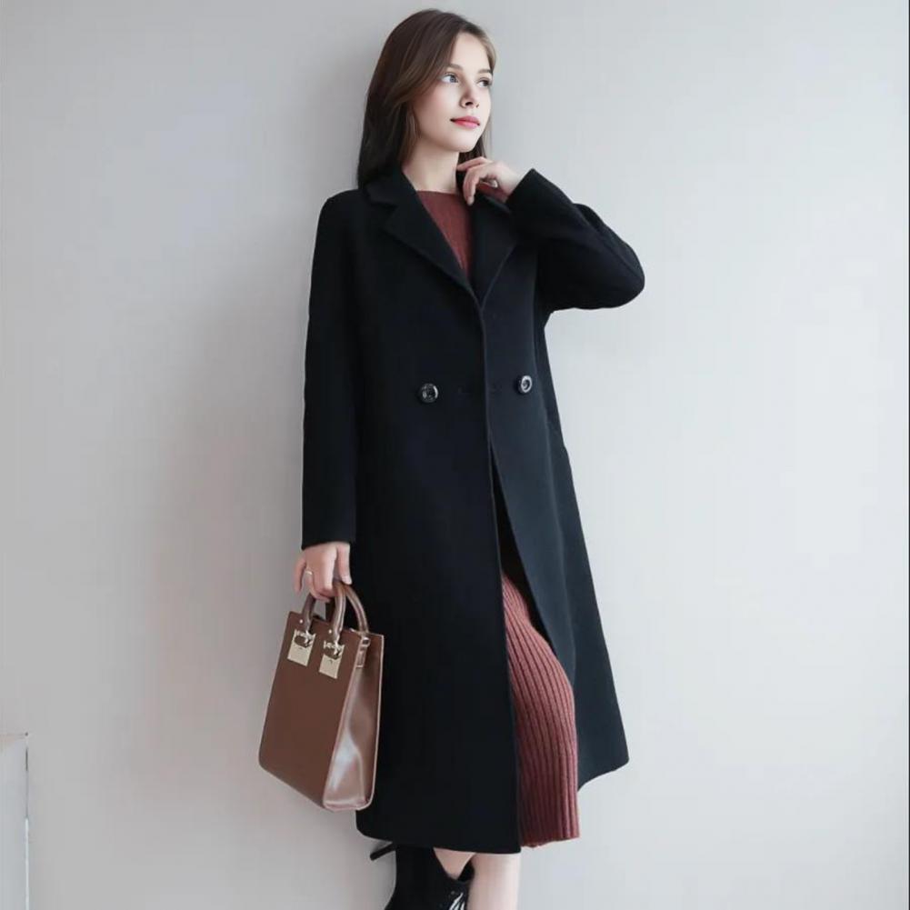 Damski płaszcz wełniany, jedno – Wool Coat Peacoat recenzja i cena