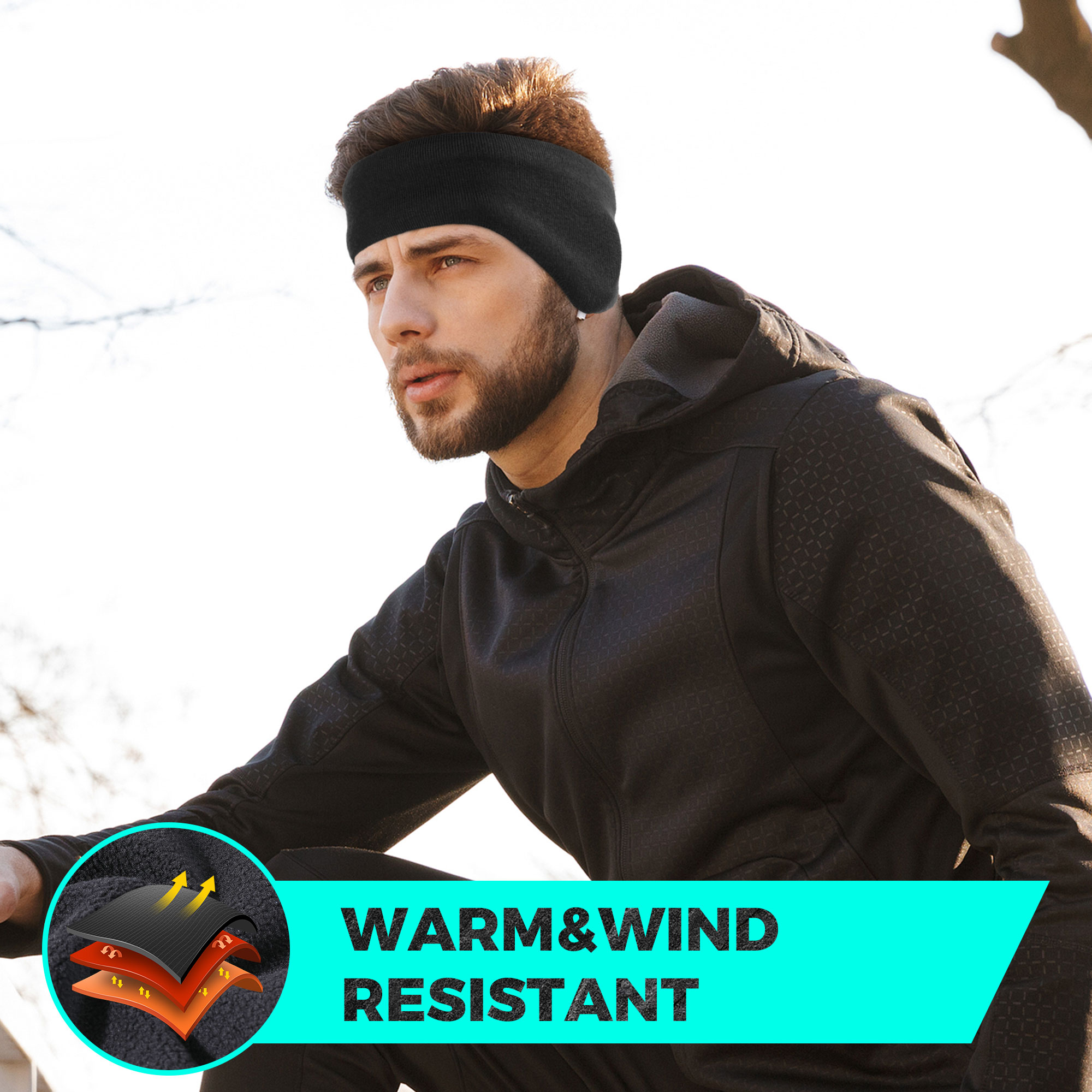 Zimowa polarowa bandana dwuwar – Winter Headband Fleece recenzja i cena