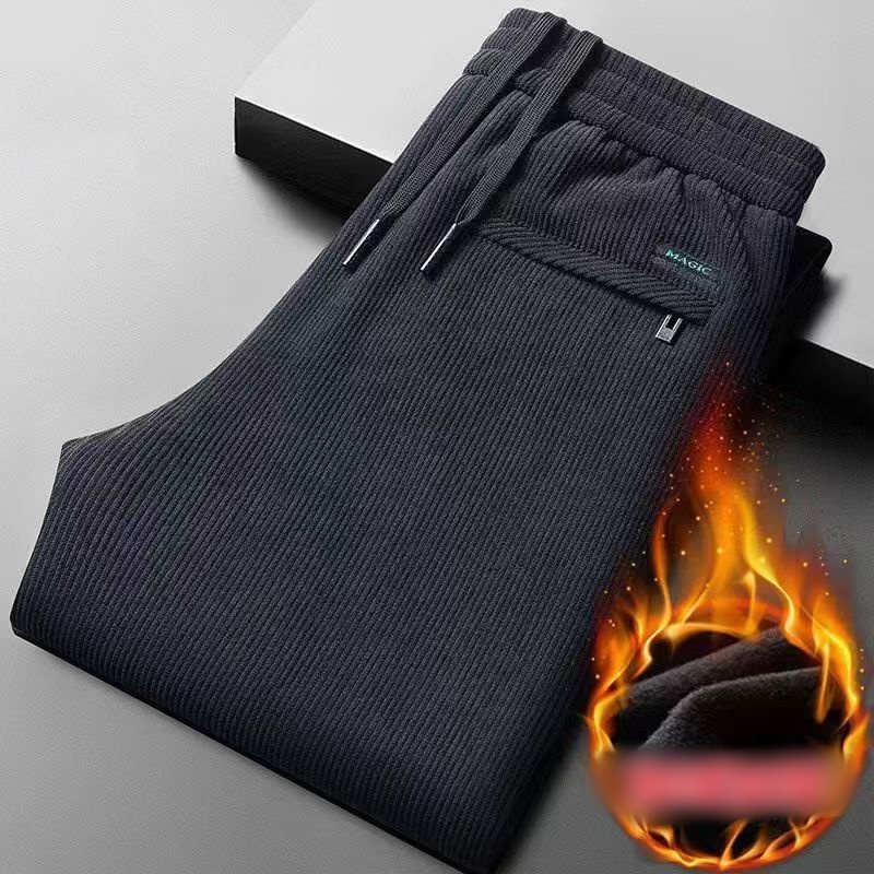 Czarne szare męskie spodnie ca – Corduroy Pant Warm recenzja i cena