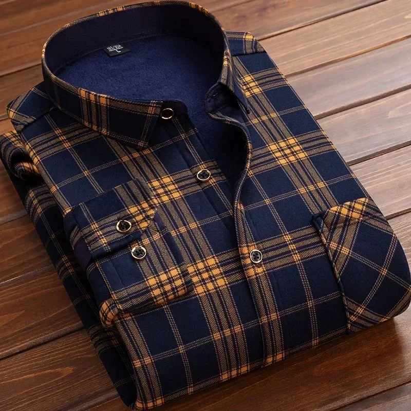 Męskie koszule zimowe z długim – Flannel Shirt Lined recenzja i cena