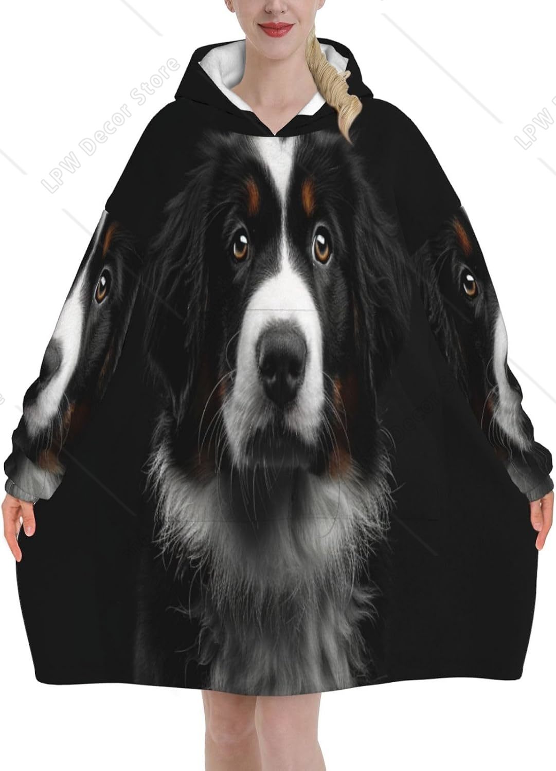 Koc z kapturem w kształcie psa – Sherpa Hoodie Fleece recenzja i cena