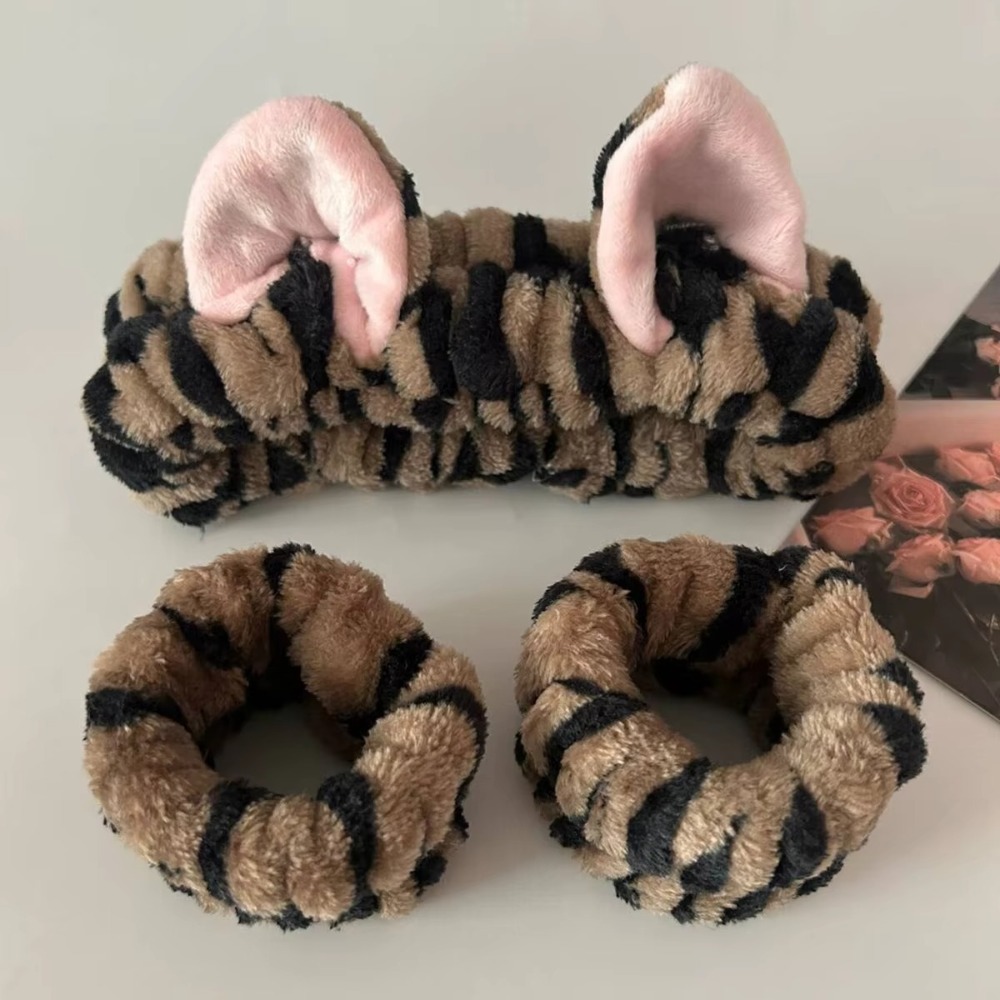 3 sztuki / zestaw Leopard Prin – Winter Headband Fleece recenzja i cena