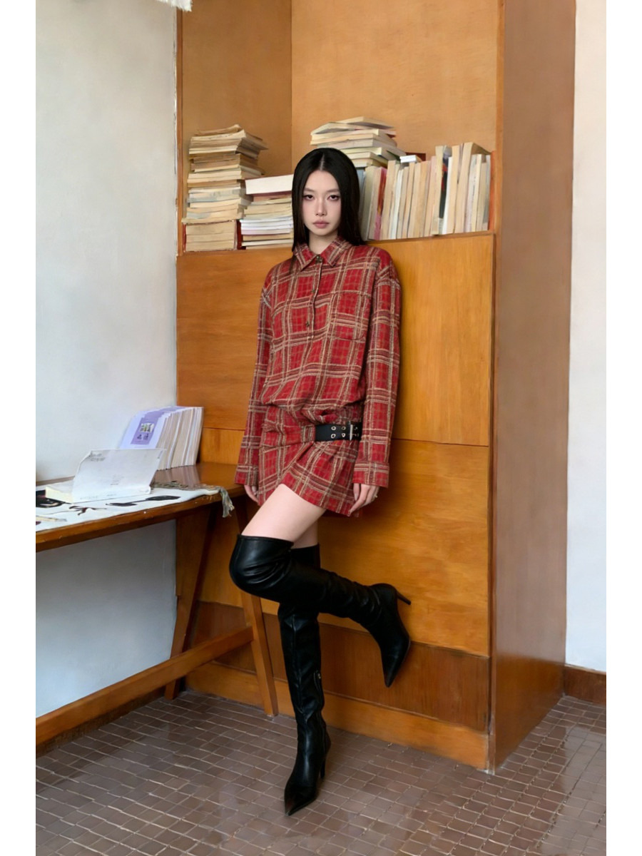 Punkowa sukienka koszulowa z f – Flannel Shirt Lined recenzja i cena