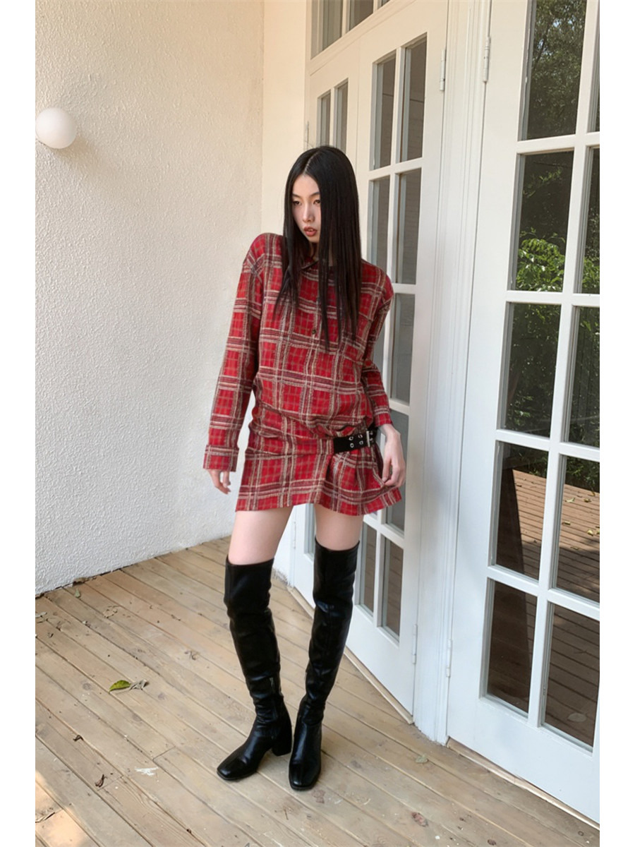 Punkowa sukienka koszulowa z f – Flannel Shirt Lined recenzja i cena