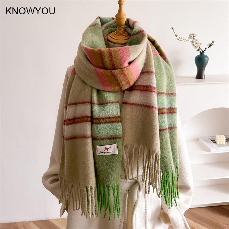 Szalik zimowy damski 2026, gru – Cashmere Pashmina Wrap recenzja i cena
