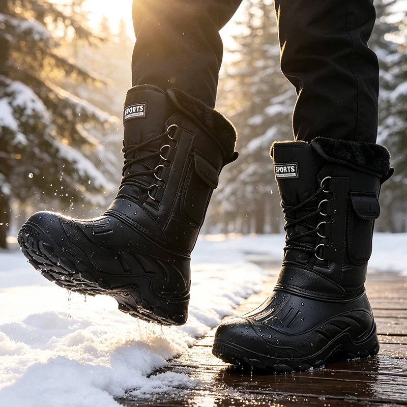 Męskie zimowe buty śniegowce b – Waterproof Winter Boot recenzja i cena