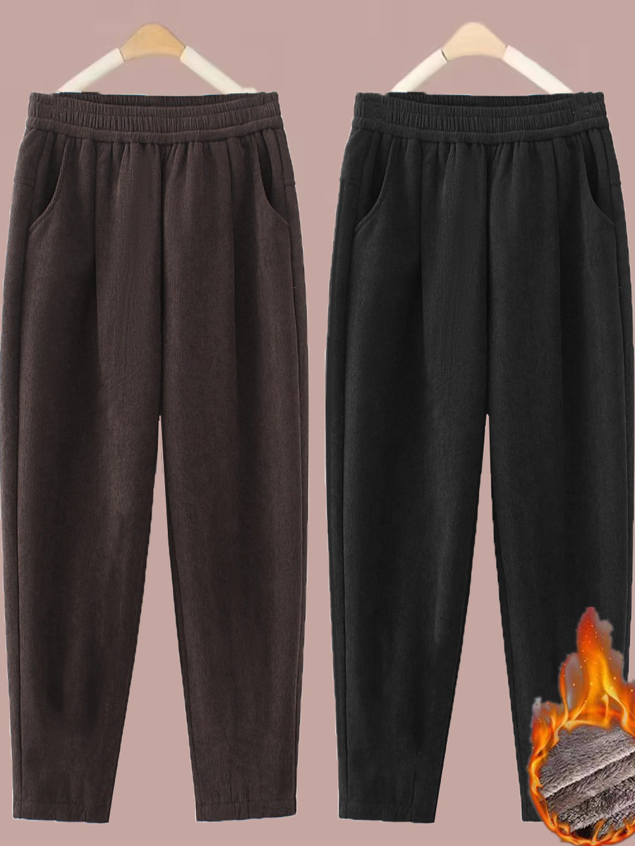 Grube spodnie proste damskie s – Corduroy Pant Warm recenzja i cena