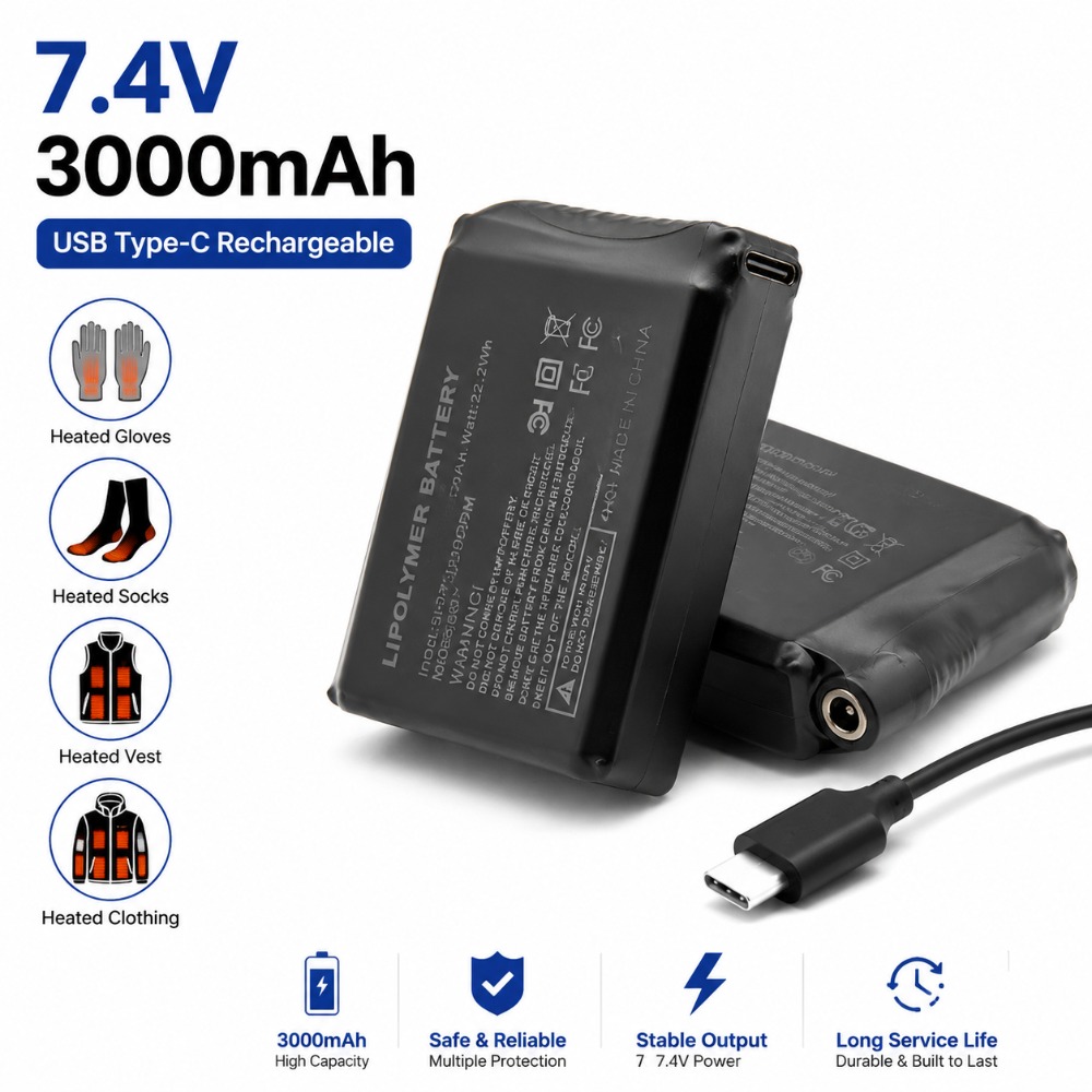 Akumulator litowy 7.4V 3000mAh – Heated Vest Battery recenzja i cena
