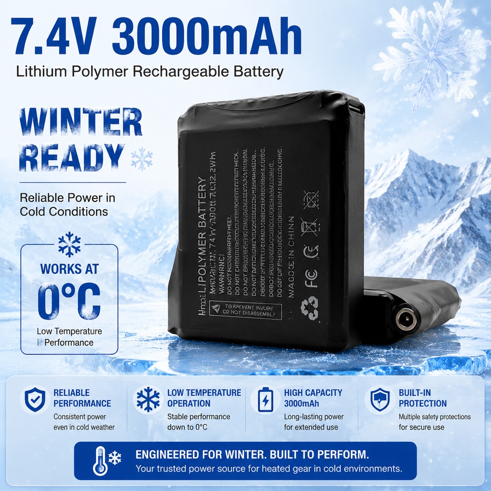 Akumulator litowy 7.4V 3000mAh – Heated Vest Battery recenzja i cena