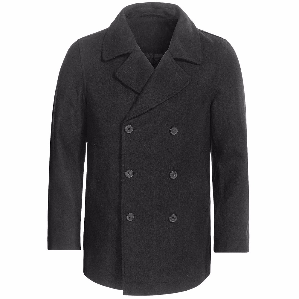 Custom Made antracytowy, szary – Wool Coat Peacoat recenzja i cena