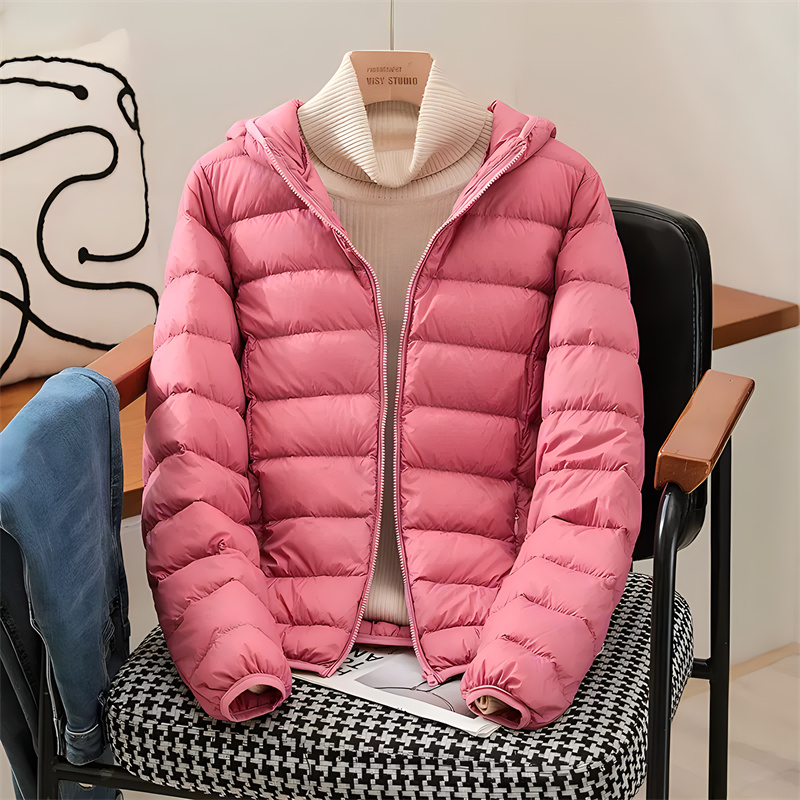 Plus Size Women Hooded Korean  – Down Jacket Packable recenzja i cena