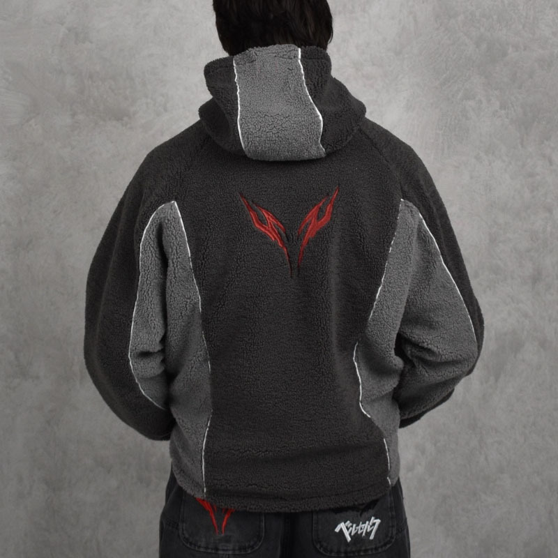 Kurtka unisex z kapturem z pol – Sherpa Hoodie Fleece recenzja i cena