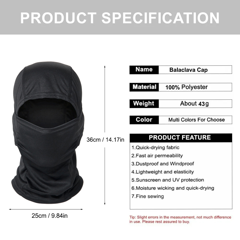 5 szt. Kominiarka kamuflażowa  – Balaclava Ski Mask recenzja i cena